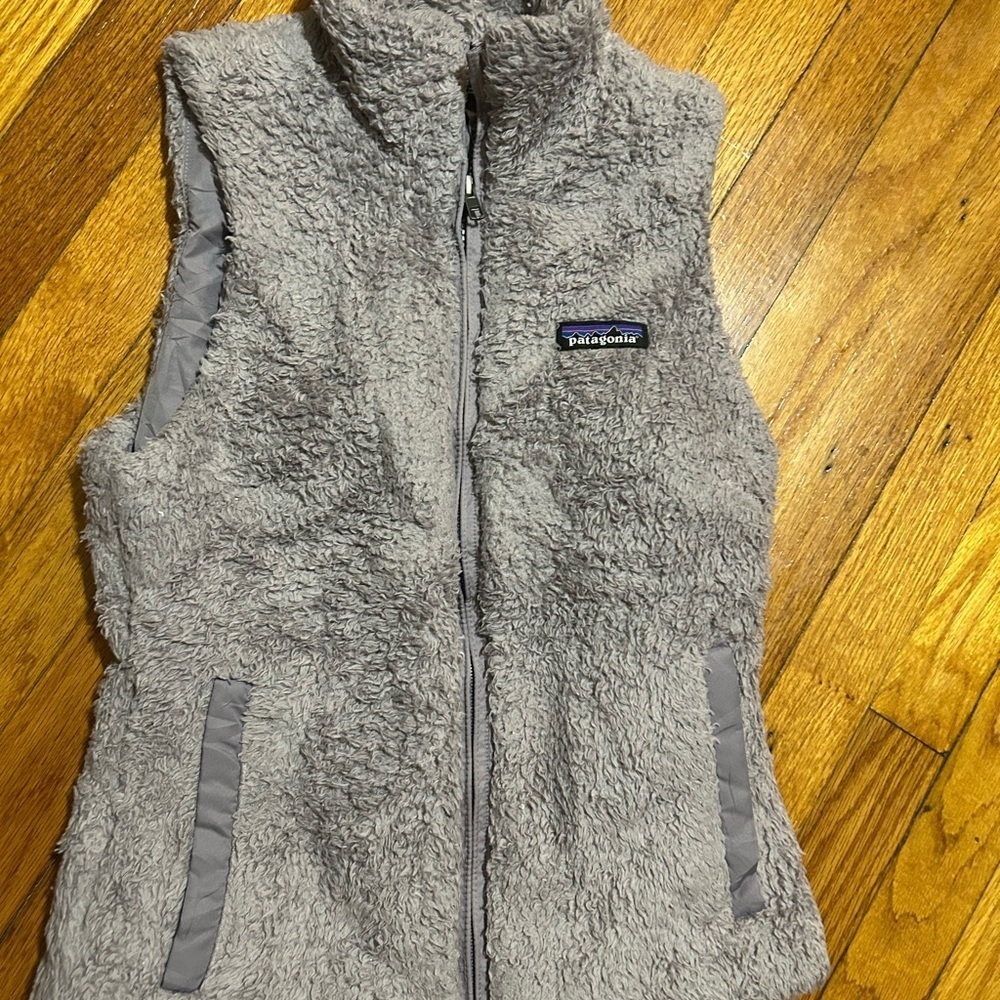 Patagonia Gray Sherpa Fleece Vest